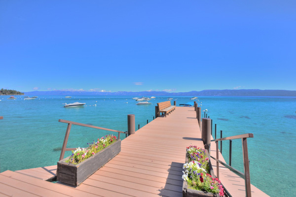 Tahoe Vacation Rentals - Lake Front House - View of the lake and pier